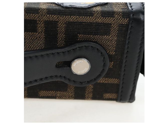 FENDI x FRGMT x POKEMON Soft Trunk Brown Silver 7VA565 Auth 167466SM Braun Silber - Ansicht 14