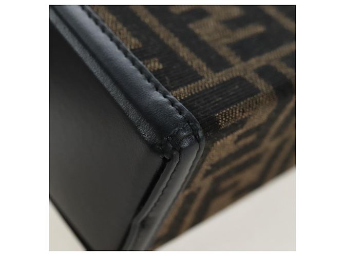 FENDI x FRGMT x POKEMON Soft Trunk Brown Silver 7VA565 Auth 167466SM Braun Silber - Ansicht 21