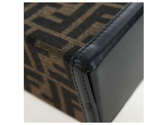 FENDI x FRGMT x POKEMON Soft Trunk Brown Silver 7VA565 Auth 167466SM Braun Silber - Ansicht 22