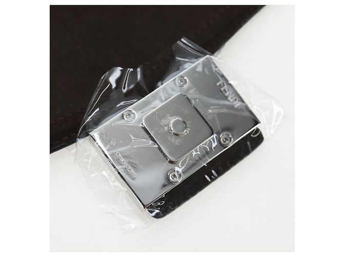 FENDI x FRGMT x POKEMON Soft Trunk Brown Silver 7VA565 Auth 167466SM Braun Silber - Ansicht 27