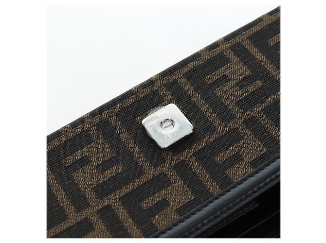 FENDI x FRGMT x POKEMON Soft Trunk Brown Silver 7VA565 Auth 167466SM Braun Silber - Ansicht 28