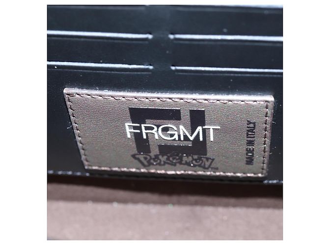 FENDI x FRGMT x POKEMON Soft Trunk Brown Silver 7VA565 Auth 167466SM Braun Silber - Ansicht 29