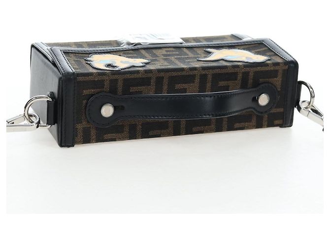 FENDI x FRGMT x POKEMON Soft Trunk Brown Silver 7VA565 Auth 167466SM Braun Silber - Ansicht 6