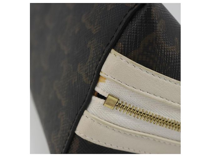 Céline CELINE Triomphe Chain Schultertasche PVC Black Gold Auth 191964A Schwarz Golden - Ansicht 4