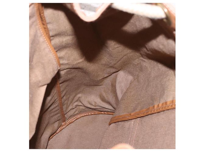 Borsa a tracolla Christian Dior Honeycomb Canvas PVC Beige Auth 191990 - vista 19