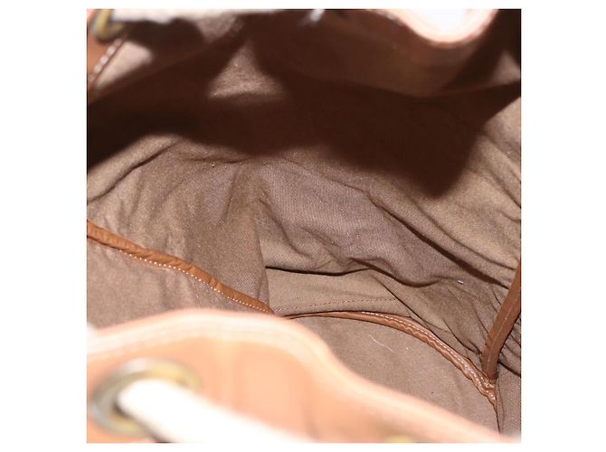 Borsa a tracolla Christian Dior Honeycomb Canvas PVC Beige Auth 191990 - vista 20