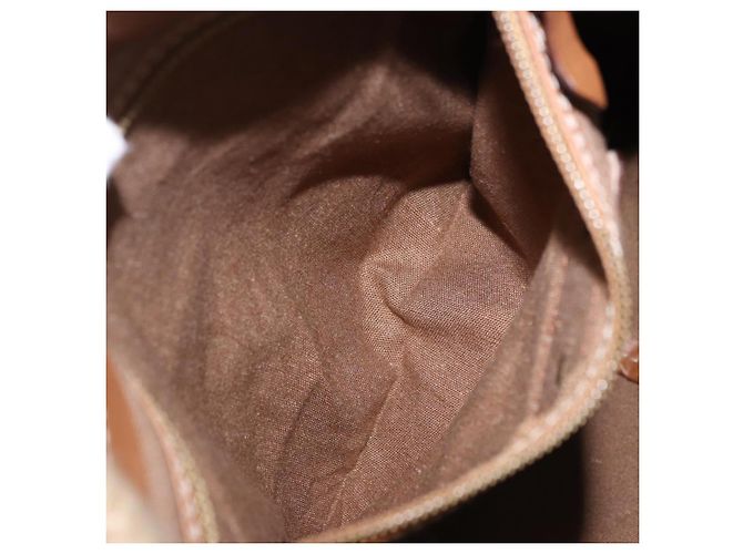 Borsa a tracolla Christian Dior Honeycomb Canvas PVC Beige Auth 191990 - vista 22