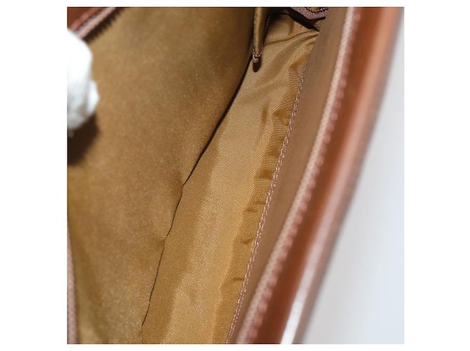 Borsa a Pochette Burberrys Nova Check Nylon Pelle Canvas 6 Set Beige Auth 190007 Nero - vista 24