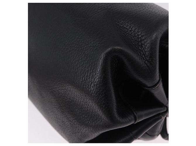 Borsa a tracolla GUCCI in pelle nera e oro 007 115 5770 Auth 192525 Nero D'oro - vista 14