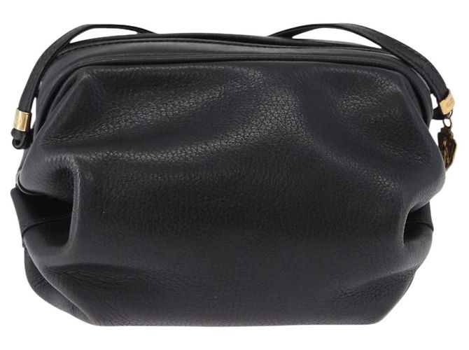 Borsa a tracolla GUCCI in pelle nera e oro 007 115 5770 Auth 192525 Nero D'oro - vista 2