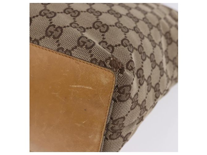 Borsa Tote GUCCI GG Canvas Beige Tono Oro 002 1098 Auth gh2244 - vista 14