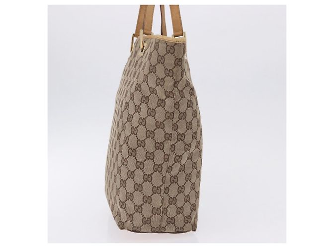 Borsa Tote GUCCI GG Canvas Beige Tono Oro 002 1098 Auth gh2244 - vista 4