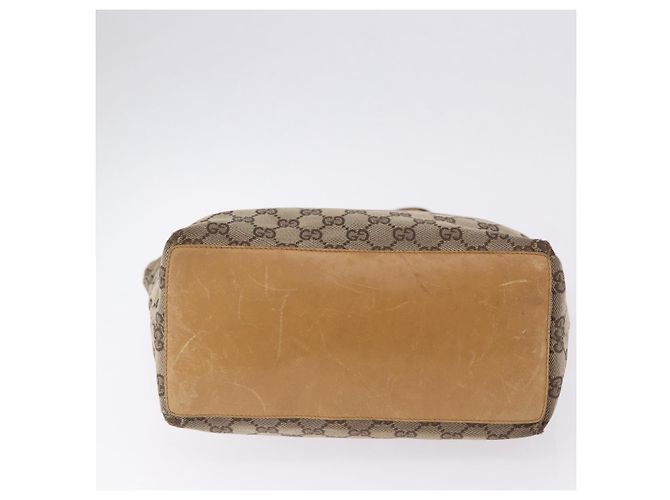 Borsa Tote GUCCI GG Canvas Beige Tono Oro 002 1098 Auth gh2244 - vista 5