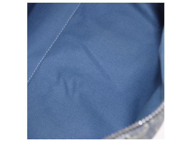 Céline Sac à main CELINE C Macadam Canvas Bleu Argent Auth 194875A Argenté - vue 11