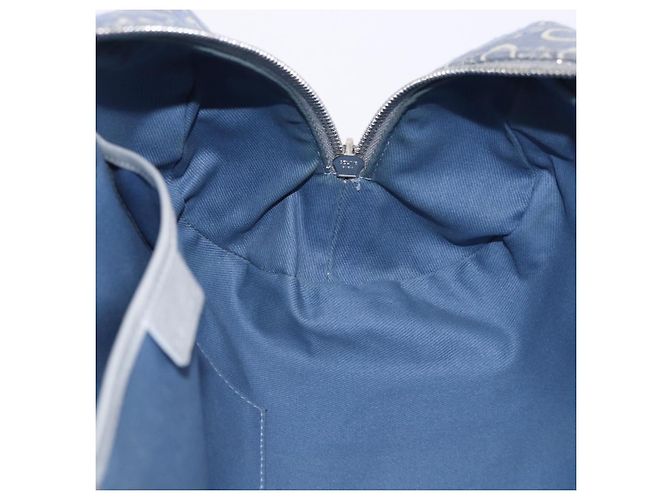 Céline Sac à main CELINE C Macadam Canvas Bleu Argent Auth 194875A Argenté - vue 18