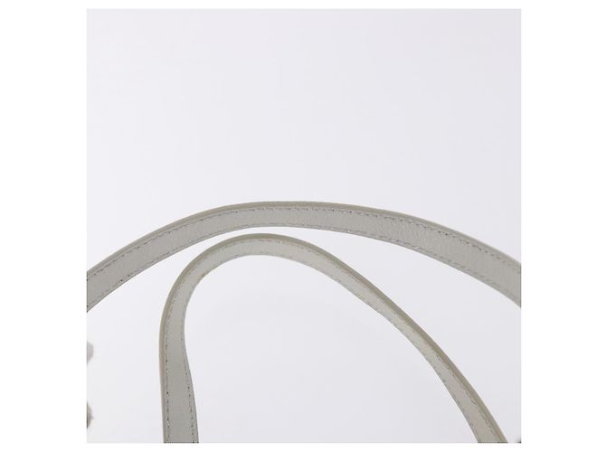 Céline Sac à main CELINE C Macadam Canvas Bleu Argent Auth 194875A Argenté - vue 8