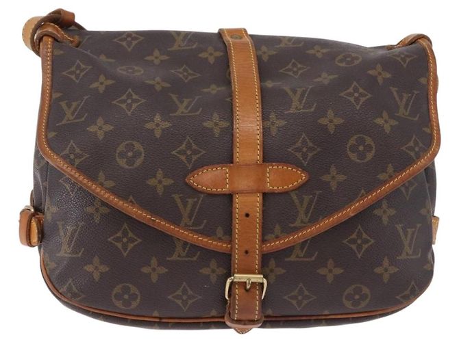 Borsa a tracolla LOUIS VUITTON Monogram Saumur 30 M42256 LV Auth ka5561 Monogramma - vista 13