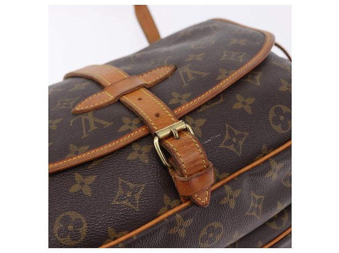 Borsa a tracolla LOUIS VUITTON Monogram Saumur 30 M42256 LV Auth ka5561 Monogramma - vista 18