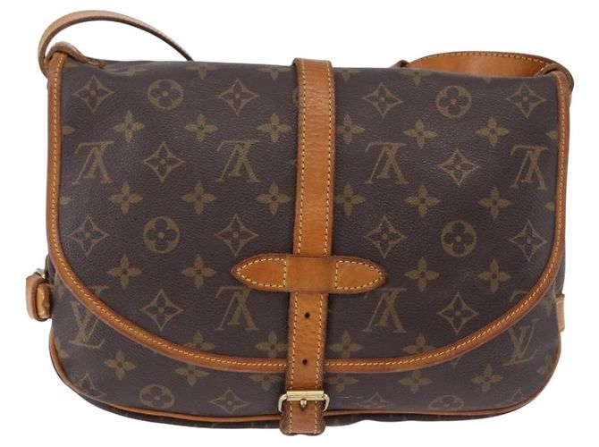 Borsa a tracolla LOUIS VUITTON Monogram Saumur 30 M42256 LV Auth ka5561 Monogramma - vista 2