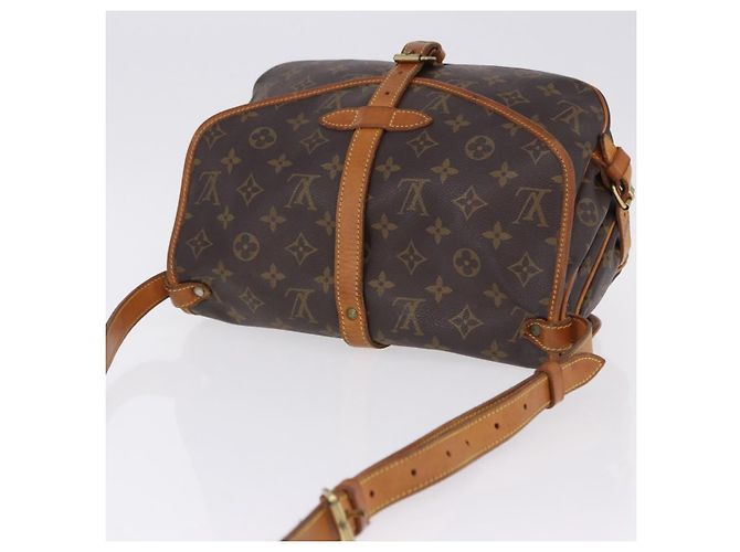 Borsa a tracolla LOUIS VUITTON Monogram Saumur 30 M42256 LV Auth ka5561 Monogramma - vista 6