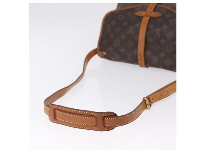 Borsa a tracolla LOUIS VUITTON Monogram Saumur 30 M42256 LV Auth ka5561 Monogramma - vista 7