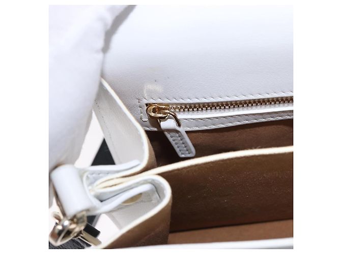 Borsa a tracolla MCM Vicetos in pelle marrone e oro Auth ka5518A - vista 24