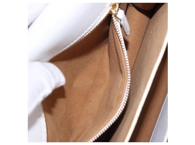 Borsa a tracolla MCM Vicetos in pelle marrone e oro Auth ka5518A - vista 25