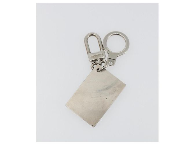LOUIS VUITTON Porte Cles Jean Key Holder Metal Silver M65374 LV Auth ka5525 Prata - vista 6