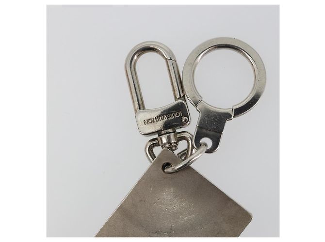 LOUIS VUITTON Porte Cles Jean Key Holder Metal Silver M65374 LV Auth ka5525 Prata - vista 7