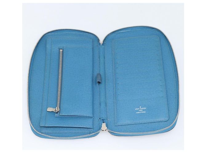 LOUIS VUITTON Epi Organizer Atholl Clutch Bag Blue M60731 LV Auth BA14536 - vista 10
