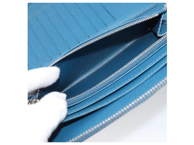 LOUIS VUITTON Epi Organizer Atholl Clutch Bag Blue M60731 LV Auth BA14536 - vista 11