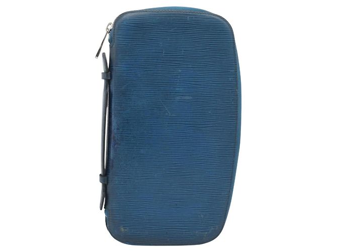 LOUIS VUITTON Epi Organizer Atholl Clutch Bag Blue M60731 LV Auth BA14536 - vista 13