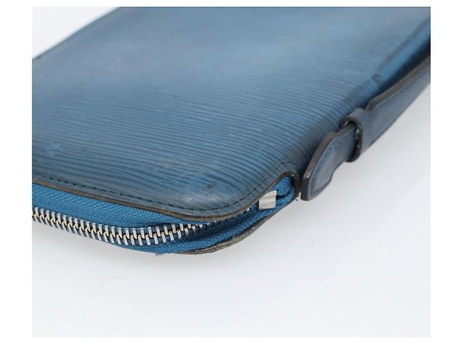 LOUIS VUITTON Epi Organizer Atholl Clutch Bag Blue M60731 LV Auth BA14536 - vista 16