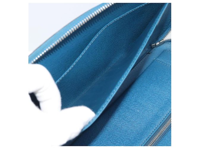 LOUIS VUITTON Epi Organizer Atholl Clutch Bag Blue M60731 LV Auth BA14536 - vista 19