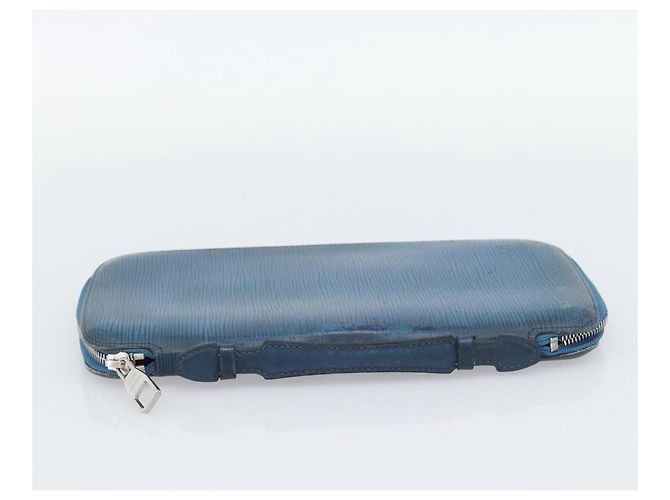 LOUIS VUITTON Epi Organizer Atholl Clutch Bag Blue M60731 LV Auth BA14536 - vista 3