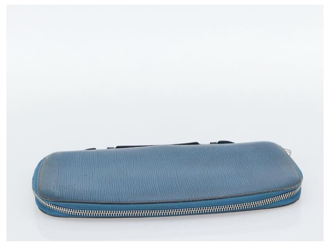 LOUIS VUITTON Epi Organizer Atholl Clutch Bag Blue M60731 LV Auth BA14536 - vista 4