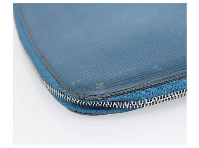 LOUIS VUITTON Epi Organizer Atholl Clutch Bag Blue M60731 LV Auth BA14536 - vista 7