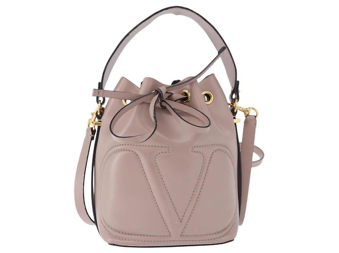 Borsa a tracolla VALENTINO in pelle 2way Pink Gold Auth bs36461 Rosa D'oro - vista 13