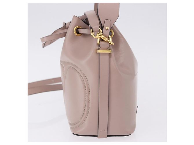 Borsa a tracolla VALENTINO in pelle 2way Pink Gold Auth bs36461 Rosa D'oro - vista 3