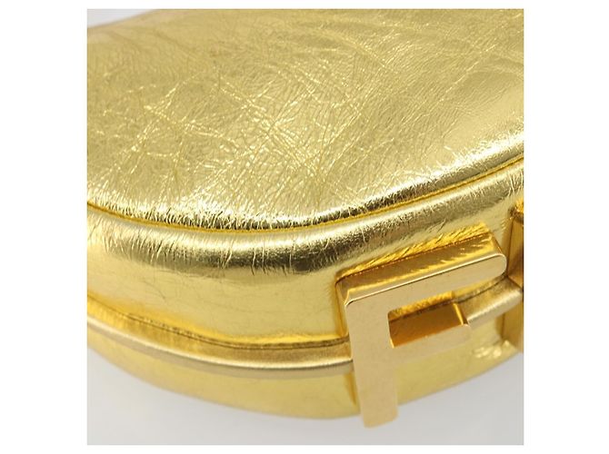 Borsa a tracolla FENDI in pelle oro Auth 194668SAV D'oro - vista 15