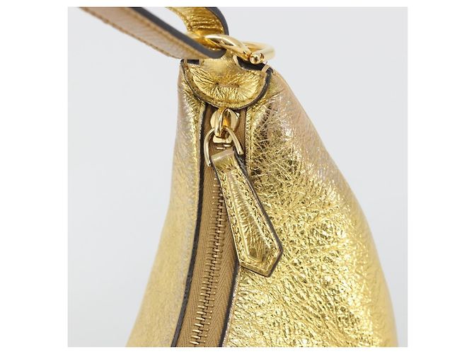 Borsa a tracolla FENDI in pelle oro Auth 194668SAV D'oro - vista 18
