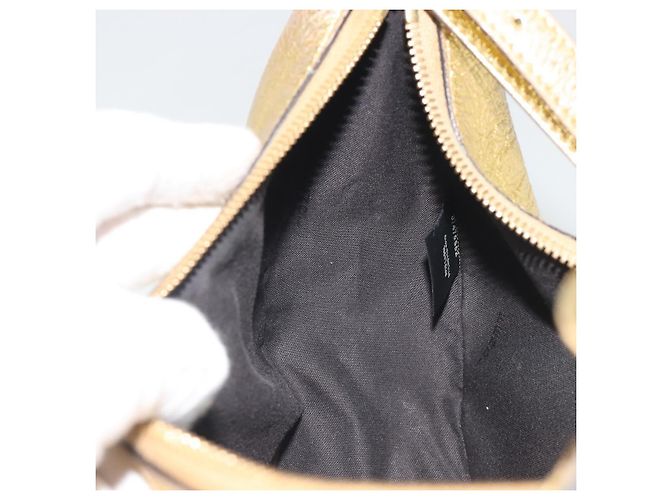 Borsa a tracolla FENDI in pelle oro Auth 194668SAV D'oro - vista 21