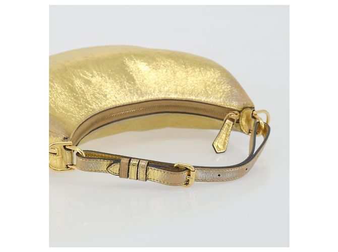 Borsa a tracolla FENDI in pelle oro Auth 194668SAV D'oro - vista 7