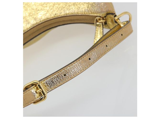 Borsa a tracolla FENDI in pelle oro Auth 194668SAV D'oro - vista 8