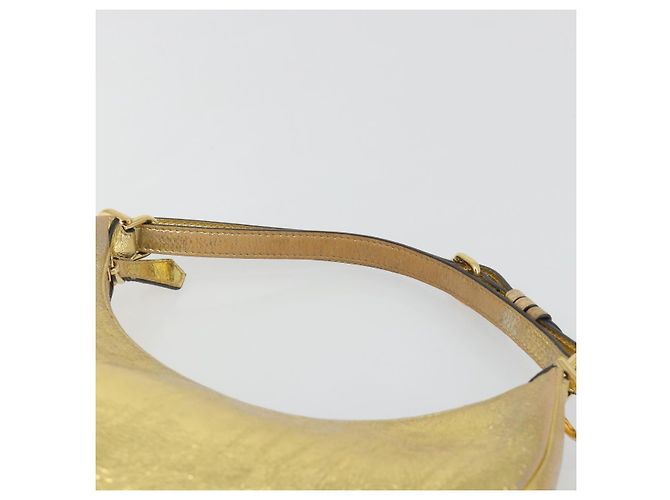 Borsa a tracolla FENDI in pelle oro Auth 194668SAV D'oro - vista 9