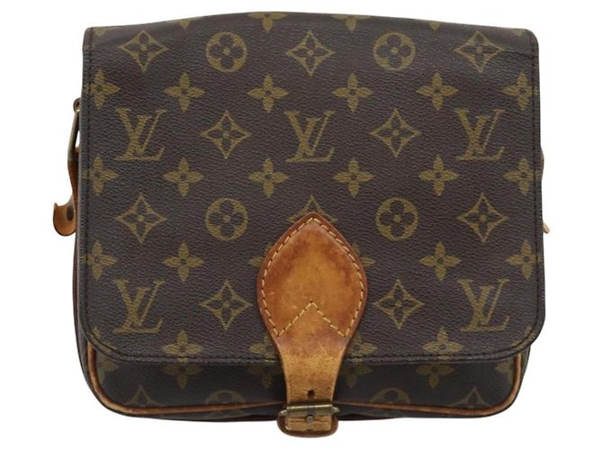 LOUIS VUITTON Borsa a tracolla Monogram Cartouchiere MM M51253 LV Auth BA14550 Monogramma - vista 13