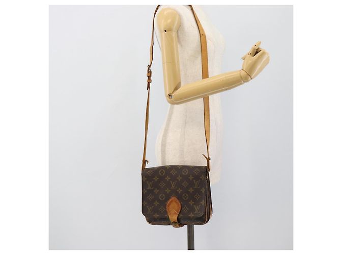 LOUIS VUITTON Borsa a tracolla Monogram Cartouchiere MM M51253 LV Auth BA14550 Monogramma - vista 24