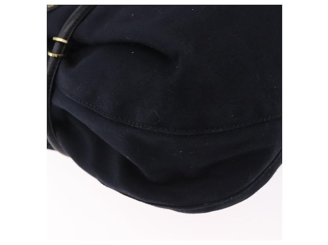 Borsa a mano GUCCI Canvas Black Gold Tone 95168 Auth ka5531 Nero - vista 15