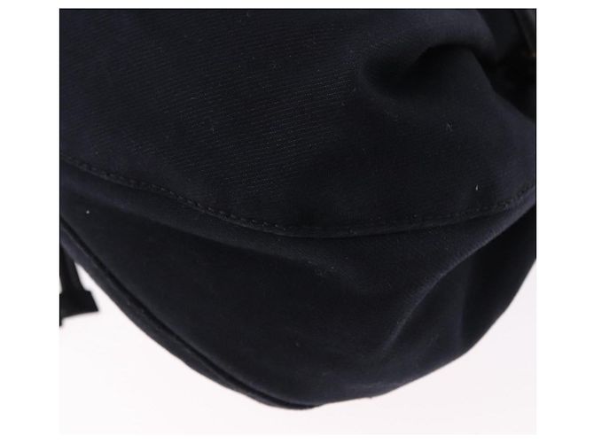 Borsa a mano GUCCI Canvas Black Gold Tone 95168 Auth ka5531 Nero - vista 16