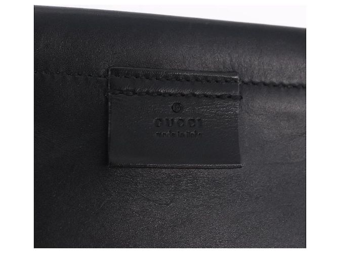 Borsa a mano GUCCI Canvas Black Gold Tone 95168 Auth ka5531 Nero - vista 19